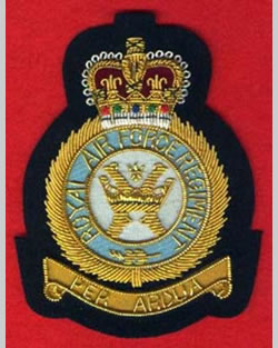Blazer Badge - Royal Air Force Regiment