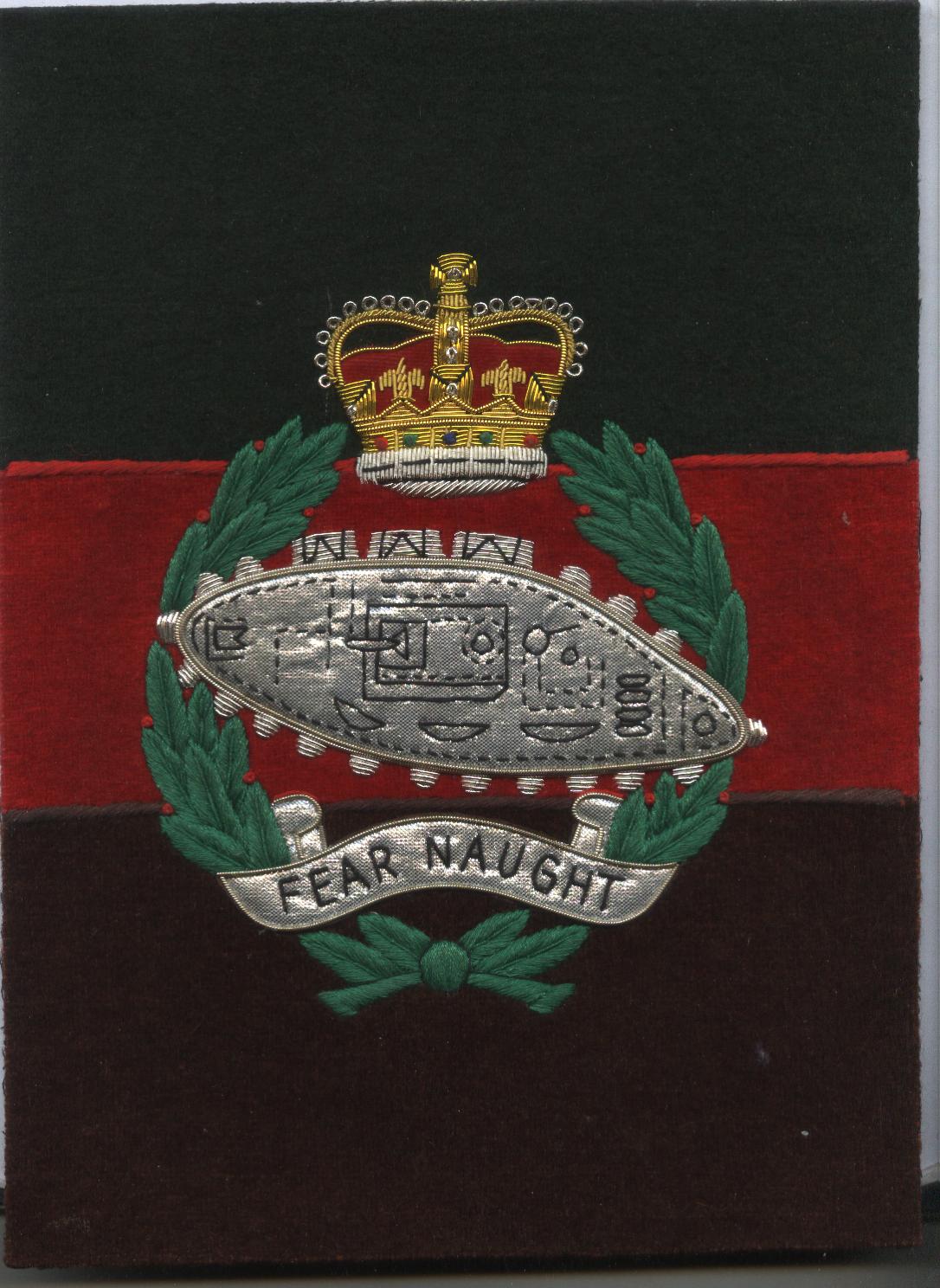 Small Embroidered Badge - The Royal Tank Regiment