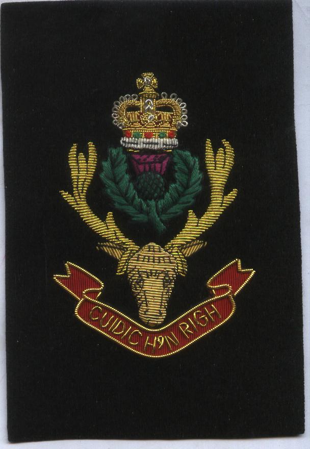Small Embroidered Badge - Highlanders