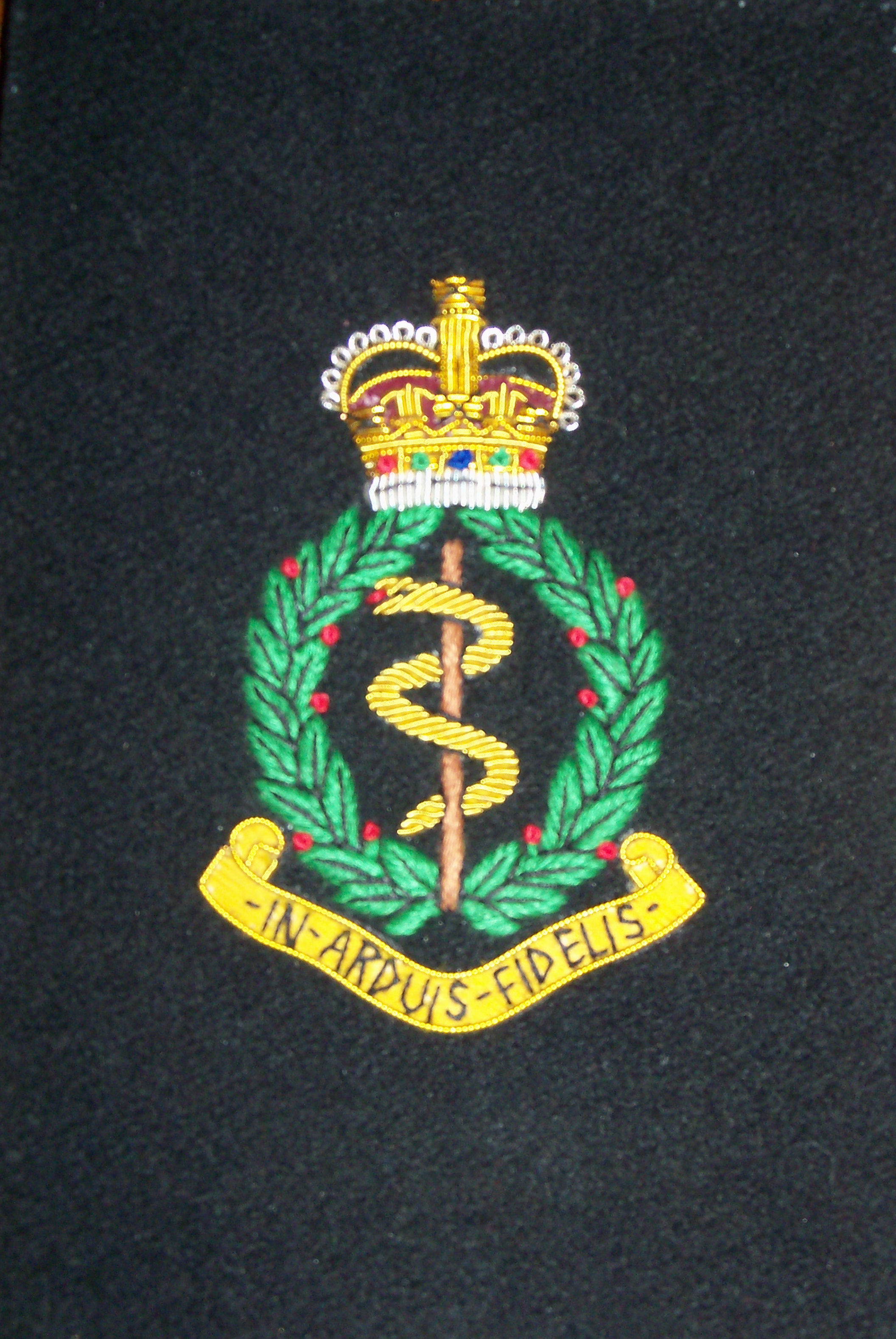 Small Embroidered Badge - Royal Army Medical Corps