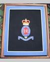 Large Embroidered Badge in a 20 x 16 Mahogany Wood Frame - Royal Horse Artillery